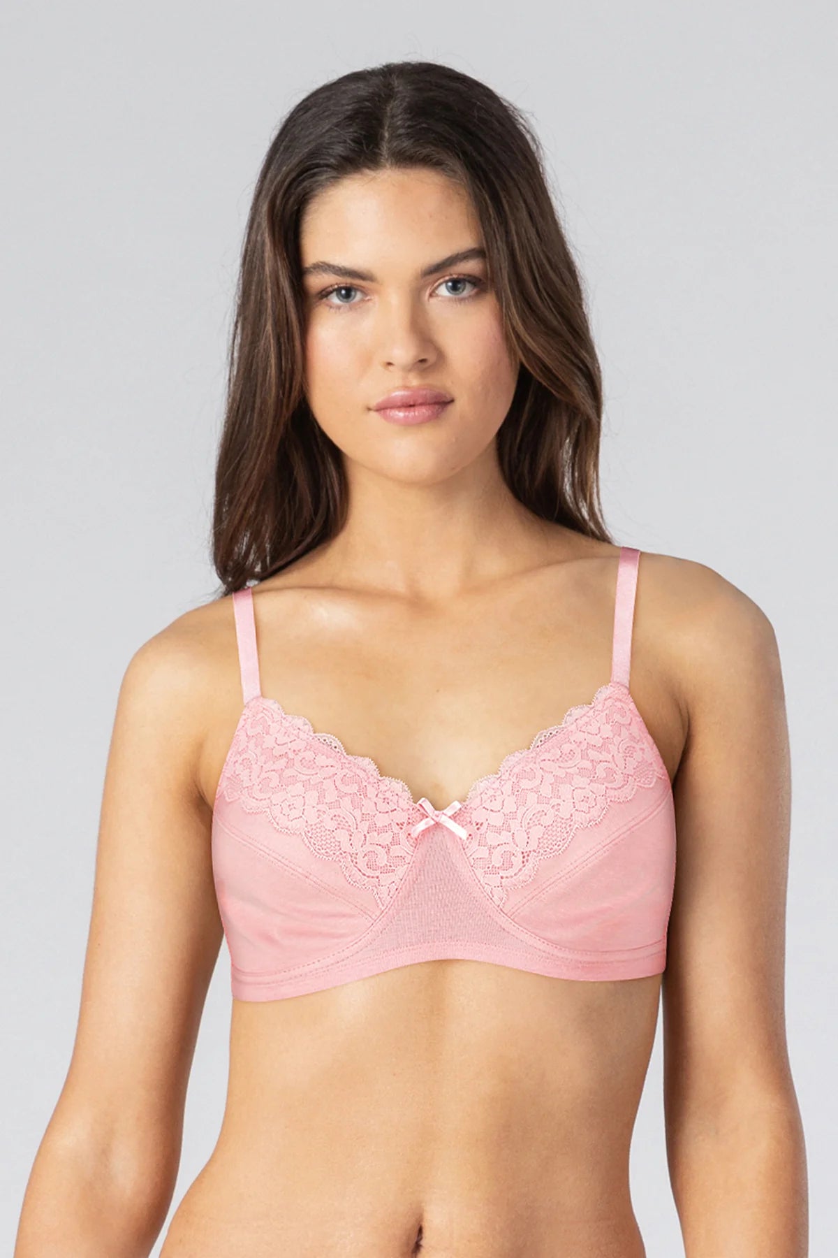 Gracie Non Wired And Non Padded Cotton Bra - Pink