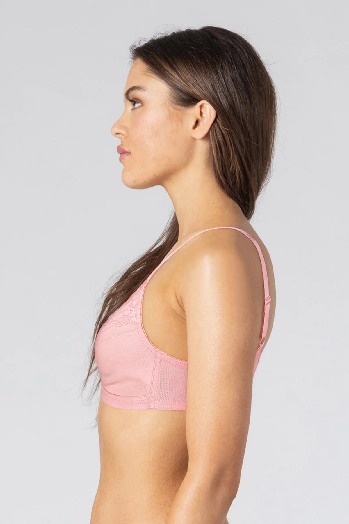 Gracie Non Wired And Non Padded Cotton Bra - Pink
