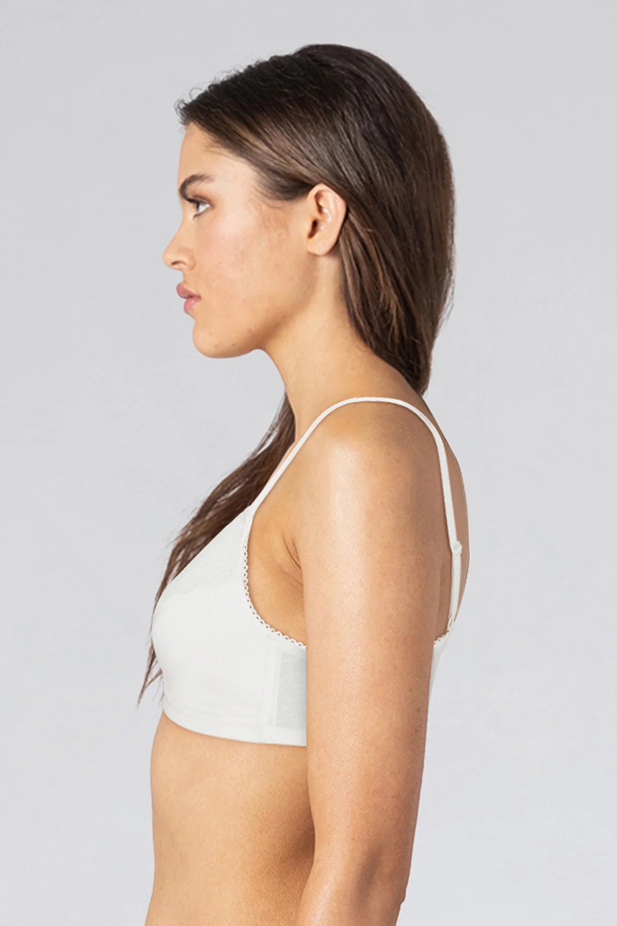 Gracie Non Wired And Non Padded Cotton Bra - White