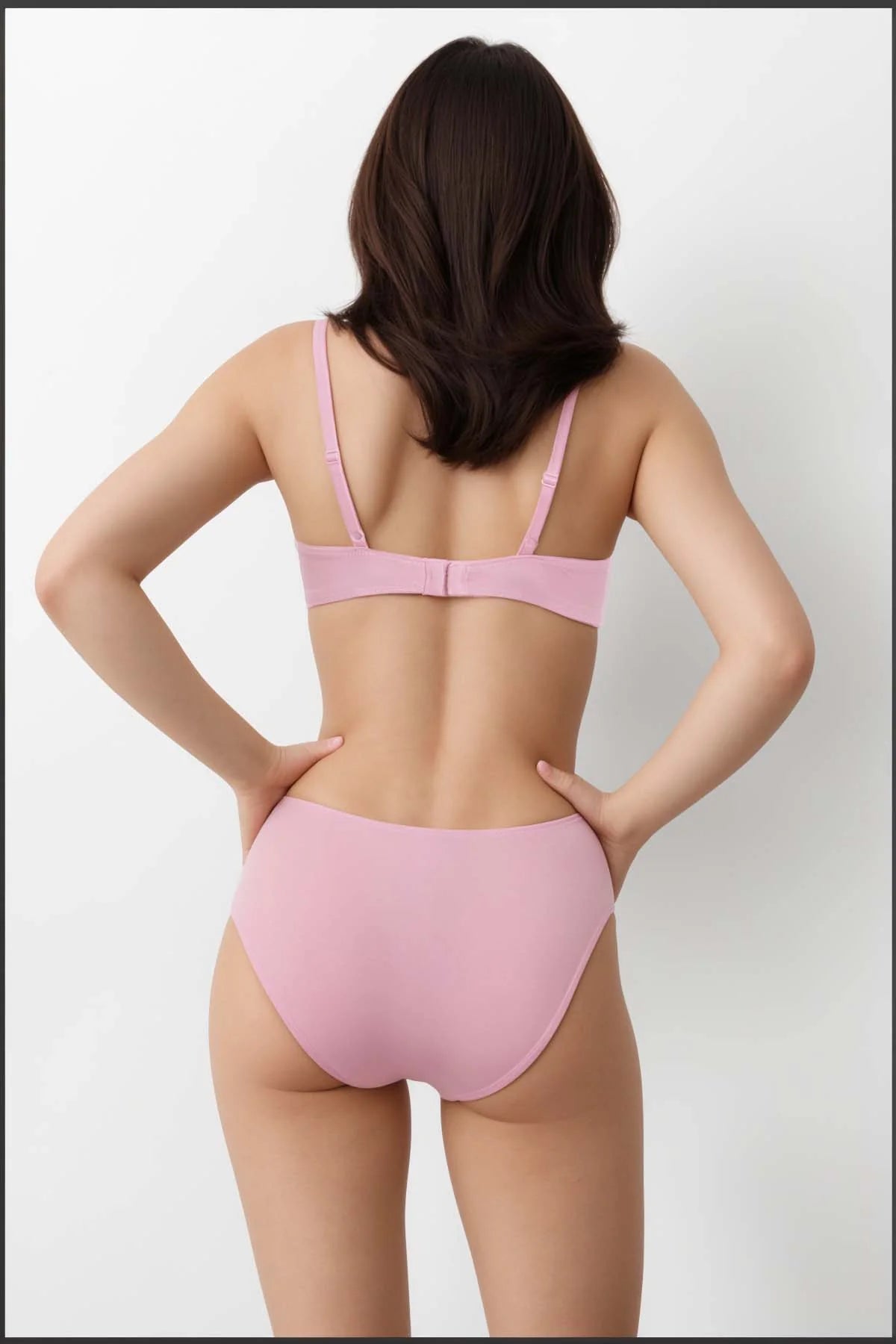 Lana Wired And Push Up Lace Bra Set - Pink