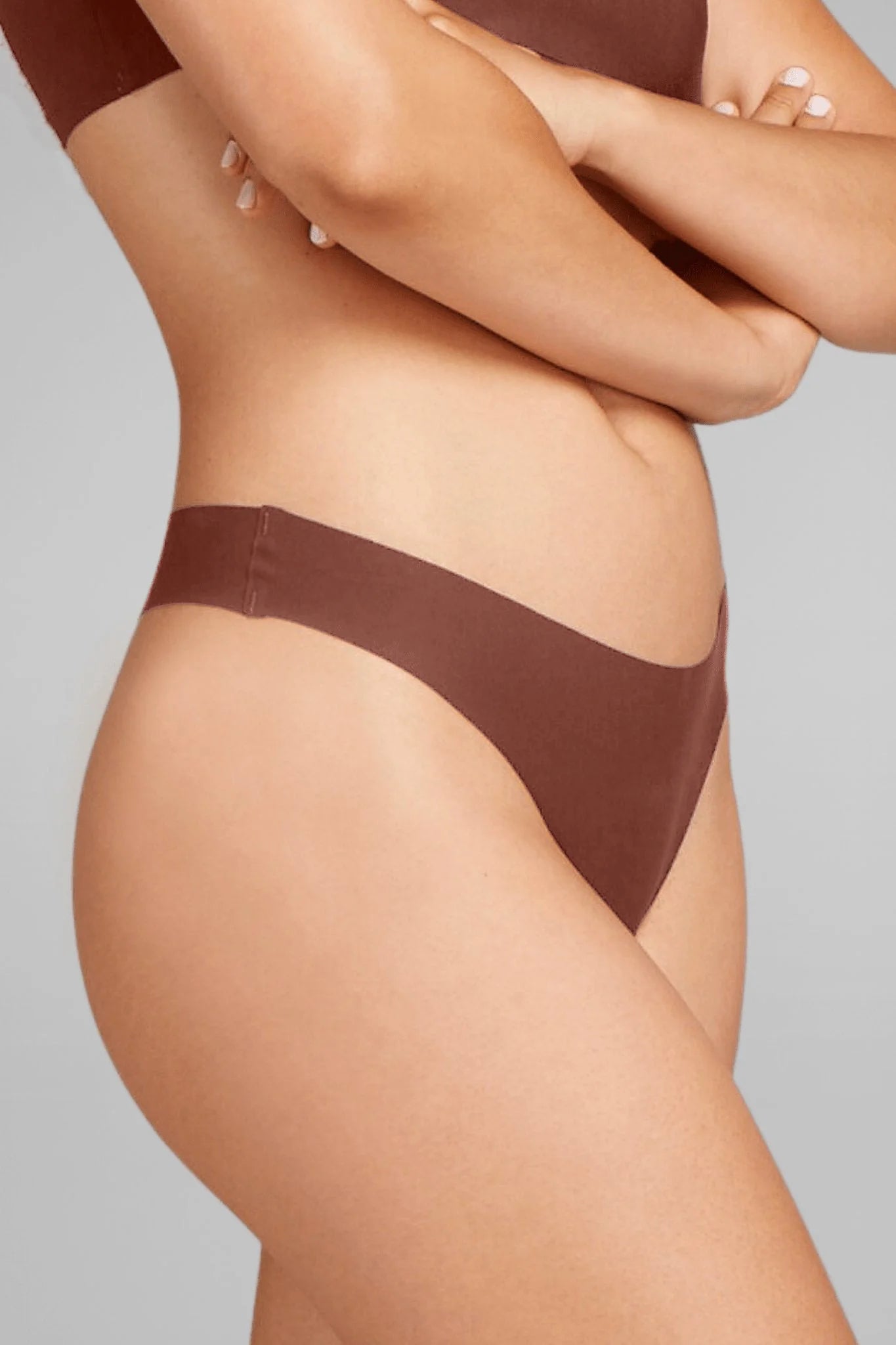 Ava Lace Thong - Cocoa