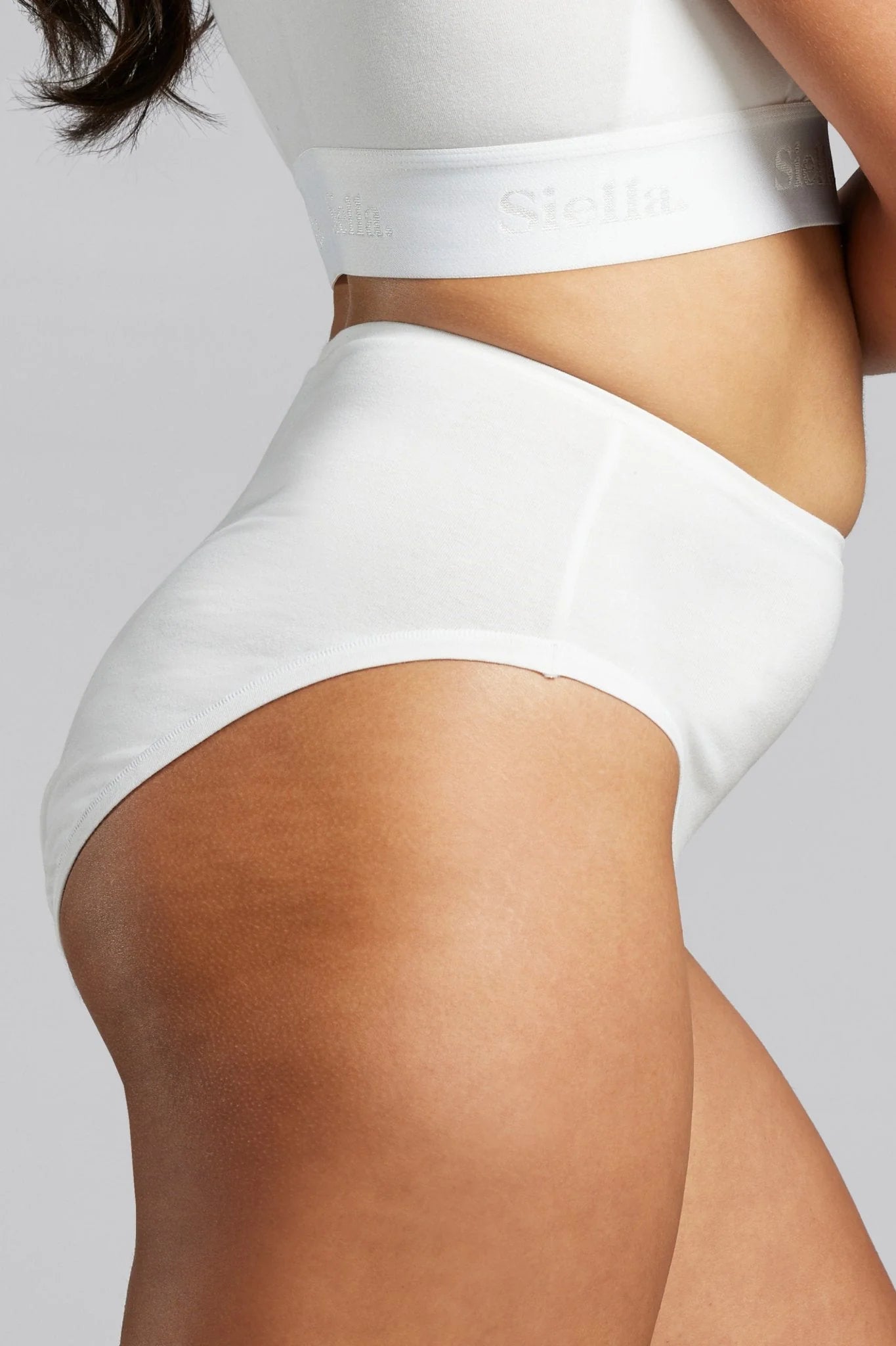 Marilyn Highwaisted Cotton Panty - White