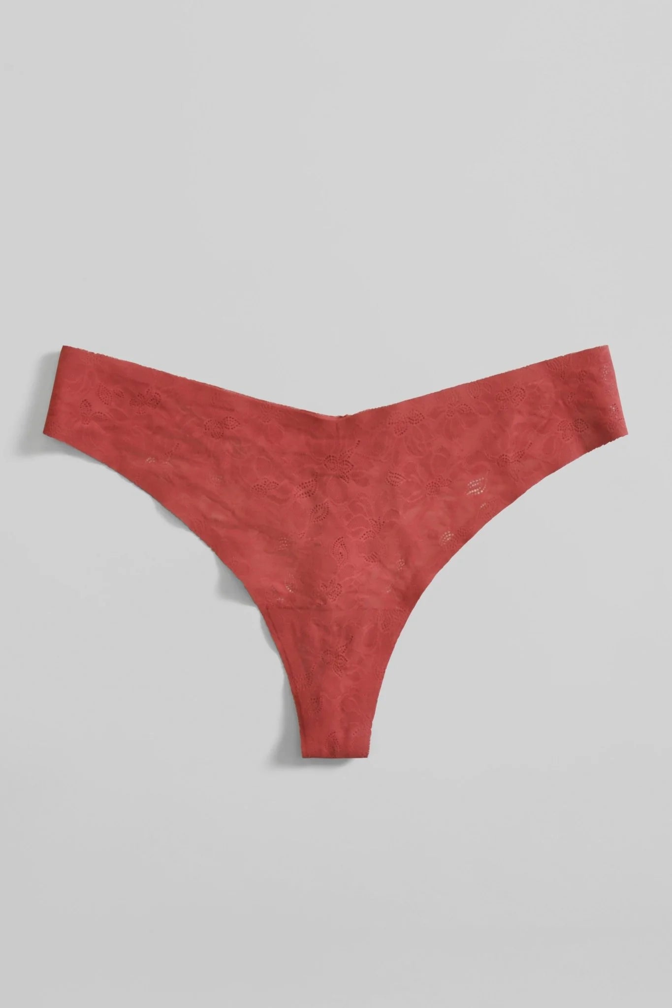 Ivy Lace Thong - Red
