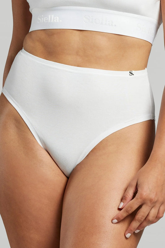 Marilyn Highwaisted Cotton Panty - White