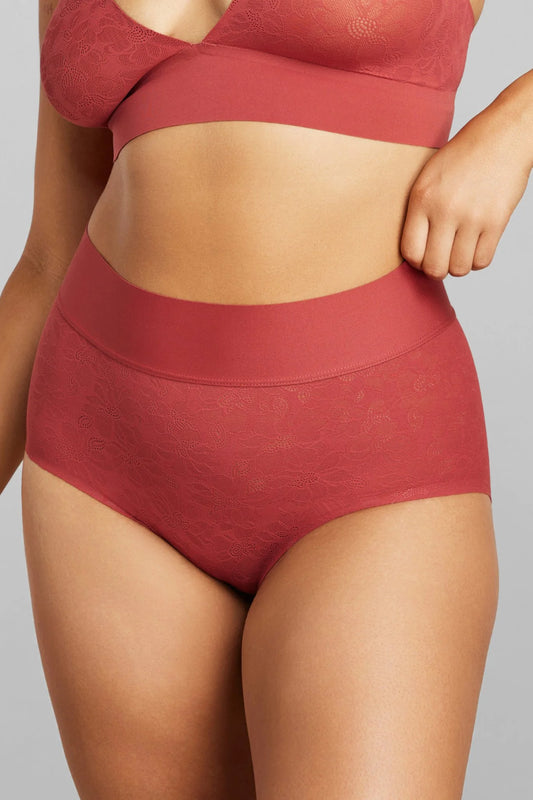 Rita Lace Boyshort - Red